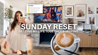 SUNDAY RESET ☕ living room art refresh shared finances chat amp tidying up the whole house [upl. by Nawotna]