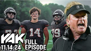 Jon Gruden Gives Everyone Football Grades on His First Day at Barstool  The Yak 111424 [upl. by Medarda504]