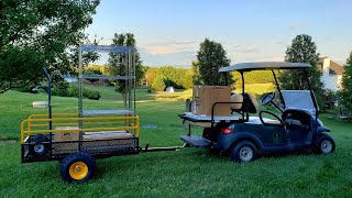 How to Install a Trailer Hitch on a Golf Cart  Club Car Precedent Accessories [upl. by Mattson]