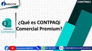 ¿Qué es CONTPAQi Comercial Premium [upl. by Eeruhs]