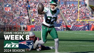 New York Jets vs New England Patriots Game Highlights  NFL 2024 Season Week 8 [upl. by Ahsienot]