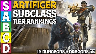 Artificer Subclass Tier Rankings in DampD 5e [upl. by Occor20]