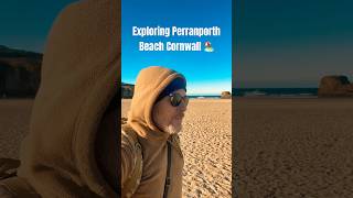 🇬🇧 Exploring Cornwall Perranporth Beach Remix 🏖️ shorts cornwall perranporth beachwalk [upl. by Ledairam]