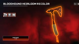 Bloodhounds Molten Heirloom Recolor Apex Legends Season 20 [upl. by Rosanna]