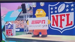 NFL Simpsons Funday Football Presentation Intro featuring Ralph Wiggum ESPN on Disney [upl. by Derfiniw]