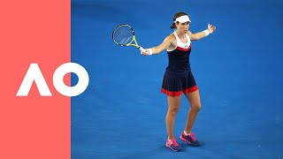 Illtimed Muguruza serve bugs Konta 2R [upl. by Sucramad]