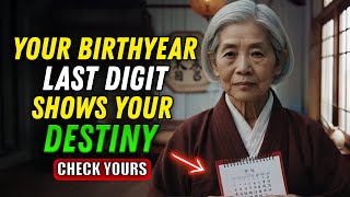 What The Last Digit of Your Birth Year Means Youll Be SHOCKED ✨Buddhist Teachings [upl. by Ynnav]