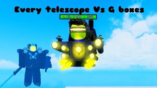 Every telescope vs g Boxes [upl. by Josephine]