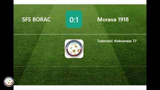 SFS Borac  Morava 1918 0  1 Gol [upl. by Baxie]