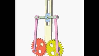 Gear and linkage mechanism 9b [upl. by Huntley]