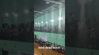 Dead block and public reaction intersaivollyballkheloindia volleyball finesportslive devankit [upl. by Amitak]