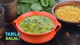 Arhar ki Dal with Spinach Punjabi Toovar Aur Palak Ki Dal Recipe by Tarla Dalal [upl. by Mihsah967]