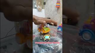 Transparent Gear Bus ToyPush Button for Moving ForwardMotor SkillsDevelopment Toy [upl. by Nosyla]