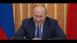 Russischer Humor Wladimir Putin lacht sich schlapp [upl. by Atinad]