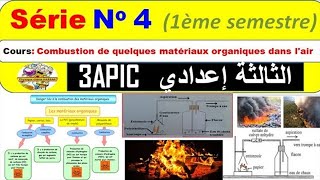 Exercices corrigé de la Série 4Combustion de matériaux organiques dans lair3AC BIOFالثالثة إعدادي [upl. by Odeen840]