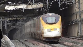 Old Eurostar Class 373 speeds through Stratford International  8219 [upl. by Sheba324]