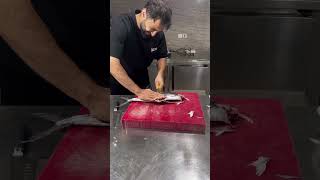 Fish filleting is very enjoyable😁🐠🍣🔪 seafood food chef sushishortvideo shortsshortgaming [upl. by Jotham]