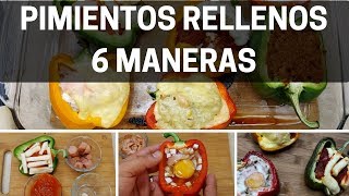 🫑 Pimientos Rellenos al horno  6 Maneras [upl. by Aynas]