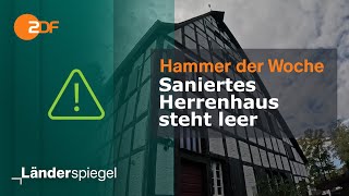 Saniertes Herrenhaus steht leer  Hammer der Woche vom 121024  ZDF [upl. by Eugirne]