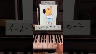 Just a chill guy  Piano tutorial Easy 😎 piano pianotutorial easypiano chillguy meme shorts [upl. by Monney]