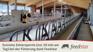 Milchviehfütterung mit Futterband anstatt Futtertisch  Betriebsvorstellung Stadler [upl. by Benedix43]