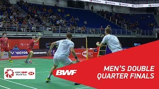 MD  CONRADPETERSENKOLDING DEN 5 vs LILIU CHN 2  BWF 2018 [upl. by Adnulahs758]