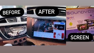 Installed Android stereo Inside Suzuki Alto k10 Alto k10 touch screen youtubeshorts [upl. by Brita]