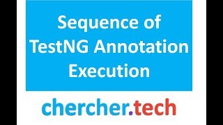 Execution Sequence of TestNG Annotations [upl. by Anitahs]