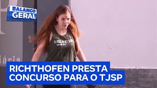 Suzane von Richthofen presta concurso para o Tribunal de Justiça de SP [upl. by Alina]