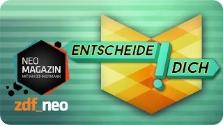 quotEntscheide Dichquot mit Roger Willemsen  NEO MAGAZIN mit Jan Böhmermann  ZDFneo [upl. by Dorine]