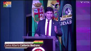 Dr Carlos Calderón  Sistema de control de constitucionalidad en Bolivia [upl. by Ekul531]