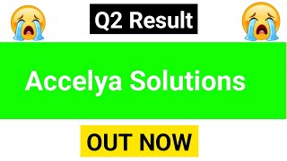 accelya solutions india Itd Q2 result 2025  accelya solutions results  accelya solution share news [upl. by Gilbertson]