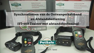 Synchroniseren van de Ontvangerhalsband en Afstandsbediening ST100 Trainer met afstandsbediening [upl. by Aenotna]