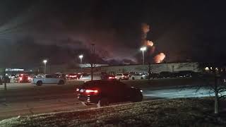 Factory explosions Macomb County Michigan 15 mile Rd and Grosbeck [upl. by Tolmann]