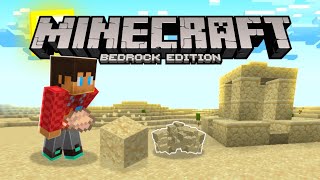 Como Pegar o bloco de Areia Suspeita no Sobrevivência do Minecraft Bedrock 12010 glichbug [upl. by Nylrehc]