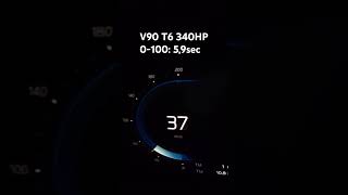 Volvo V90 T6 Acceleration volvo cars shorts automobile acceleration v90 hybrid t6 [upl. by Piane725]