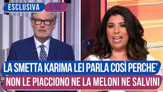 Del Debbio Smonta Lodio di Karima Moual per Giorgia Meloni e Matteo Salvini [upl. by Gnurt]