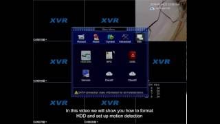 XVR DVR 8 CHANNEL HDD FORMAT MOTION DETECTION  PLAYBACK  V2 [upl. by Amati]