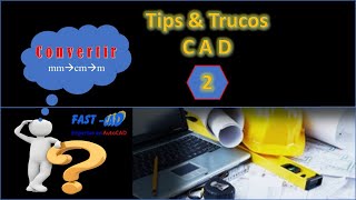 📏 Como escalar un dibujo para convertirlo de mmcmmts  AutoCAD [upl. by Ayian]