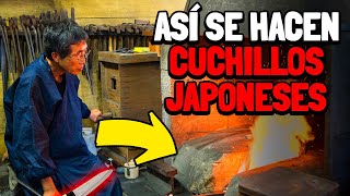 Como se hacen los CUCHILLOS JAPONESES Proceso de fabricacion Artesano [upl. by Annaiviv]