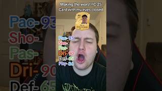 Making The Worst FC 25 Card With My Eyes Closed shorts [upl. by Fernande23]