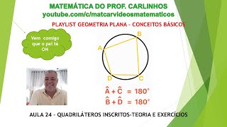 GEOMETRIA PLANA CONCEITOS BÁSICOSAULA 24 [upl. by Nnednarb]