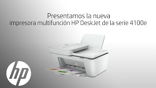 Impresora HP DeskJet serie 4100e con HP [upl. by Calendre749]