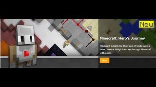 Codeorg  The Hour of Code  Minecraft  Heros Journey  Muhammad Ali [upl. by Roth829]