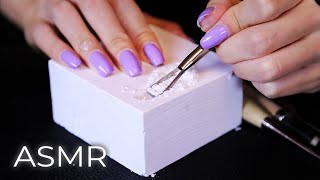 ASMR Satisfying Gym Chalk Crushing Carving Sounds for Sleep No Talking [upl. by Mulderig]