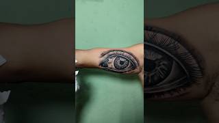 Realistic eyes tattoo design eyetattoo viralvideo [upl. by Nirrac]