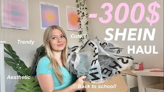 SHEIN BACK TO SCHOOL HAUL 🎀 TRYON 300 CLOTHES [upl. by Ennagrom]