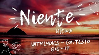 Niente  Ultimo English Lyrics  Con testo  ENG  IT [upl. by Euf]