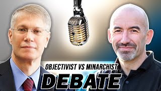 Minarchist Libertarian Vs Objectivist Debate Clip [upl. by Bar]