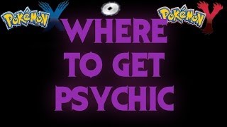 Where to get Psychic TM  Pokemon X and Y Guide [upl. by Llenod]